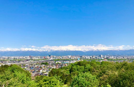 呉羽山展望台が見える絶景