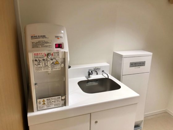 授乳室の給湯設備