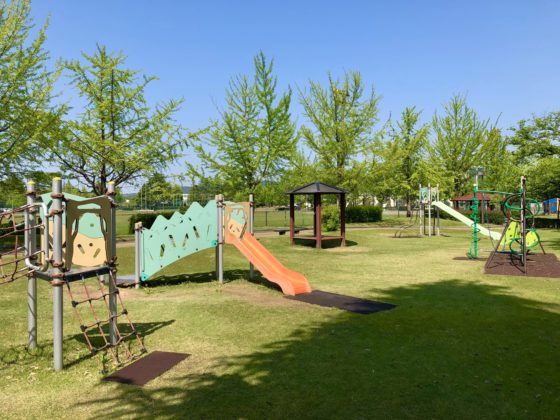 五福公園の遊具の全体図