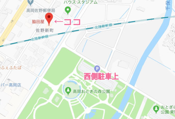 脇田屋の地図